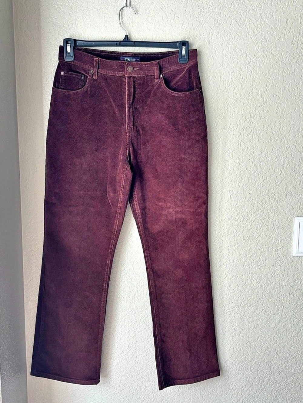 Bill Blass Corduroy Jeans Straight Leg Brown Jeans 8P